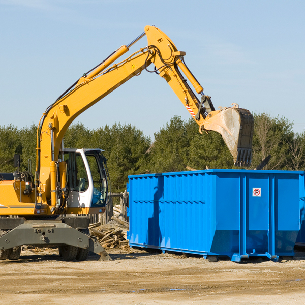 can i request a rental extension for a residential dumpster in Clear Fork WV